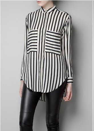 Camisa P&B Listras