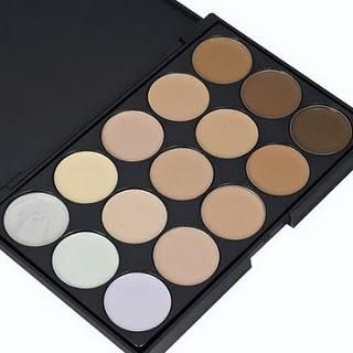 Paleta 15 cores de corretivos e bases