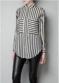 Camisa P&B Listras